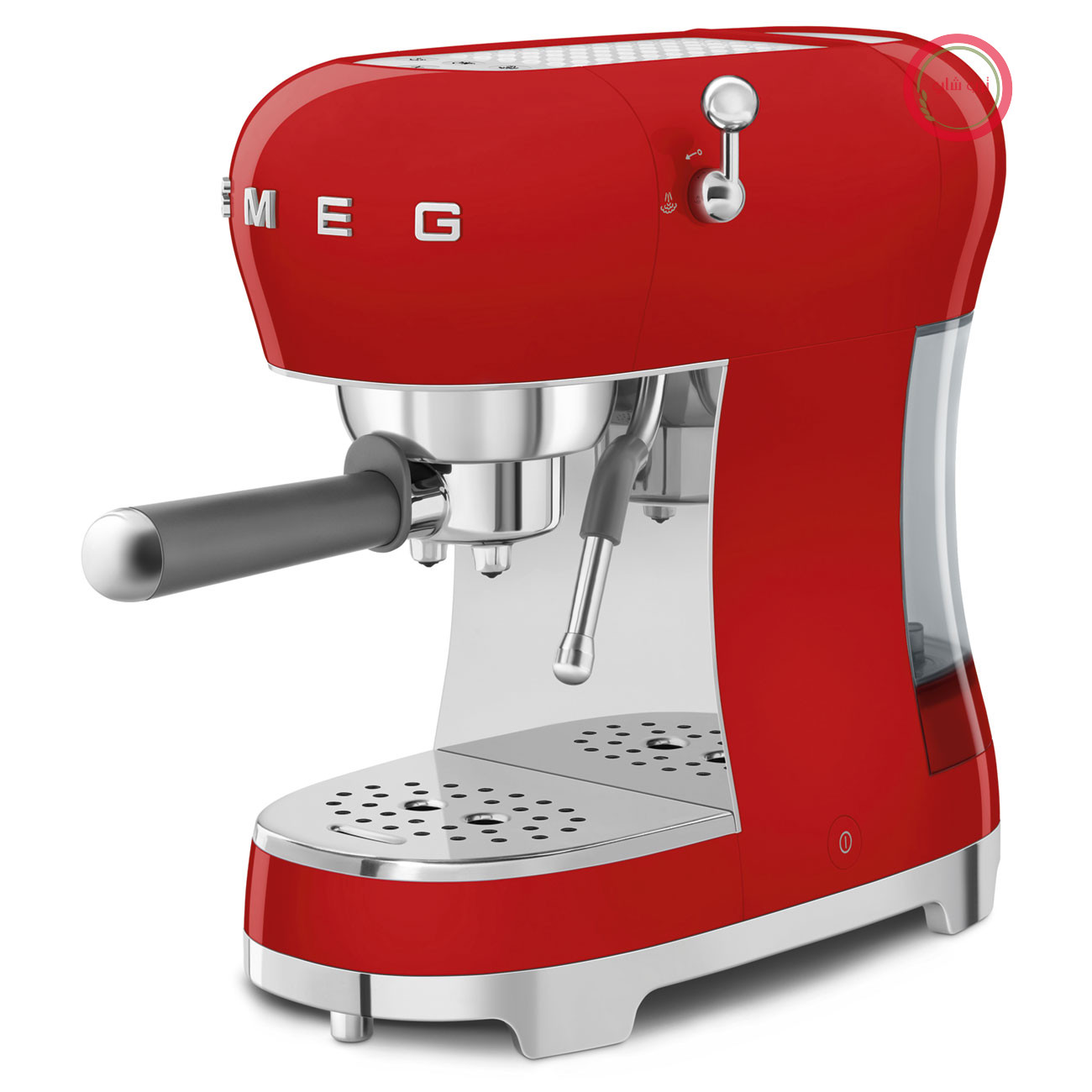 اسپرسو ساز اسمگ ایتالیا مدل Smeg ECF02RDEU رنگ قرمز با طراحی کلاسیک دهه ۵۰